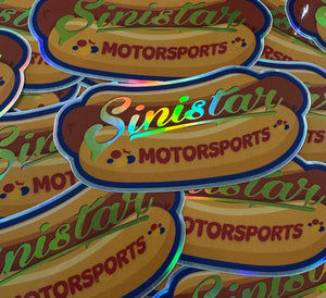 Sinistar Motorsports Wiener Sticker 2/$1.69!