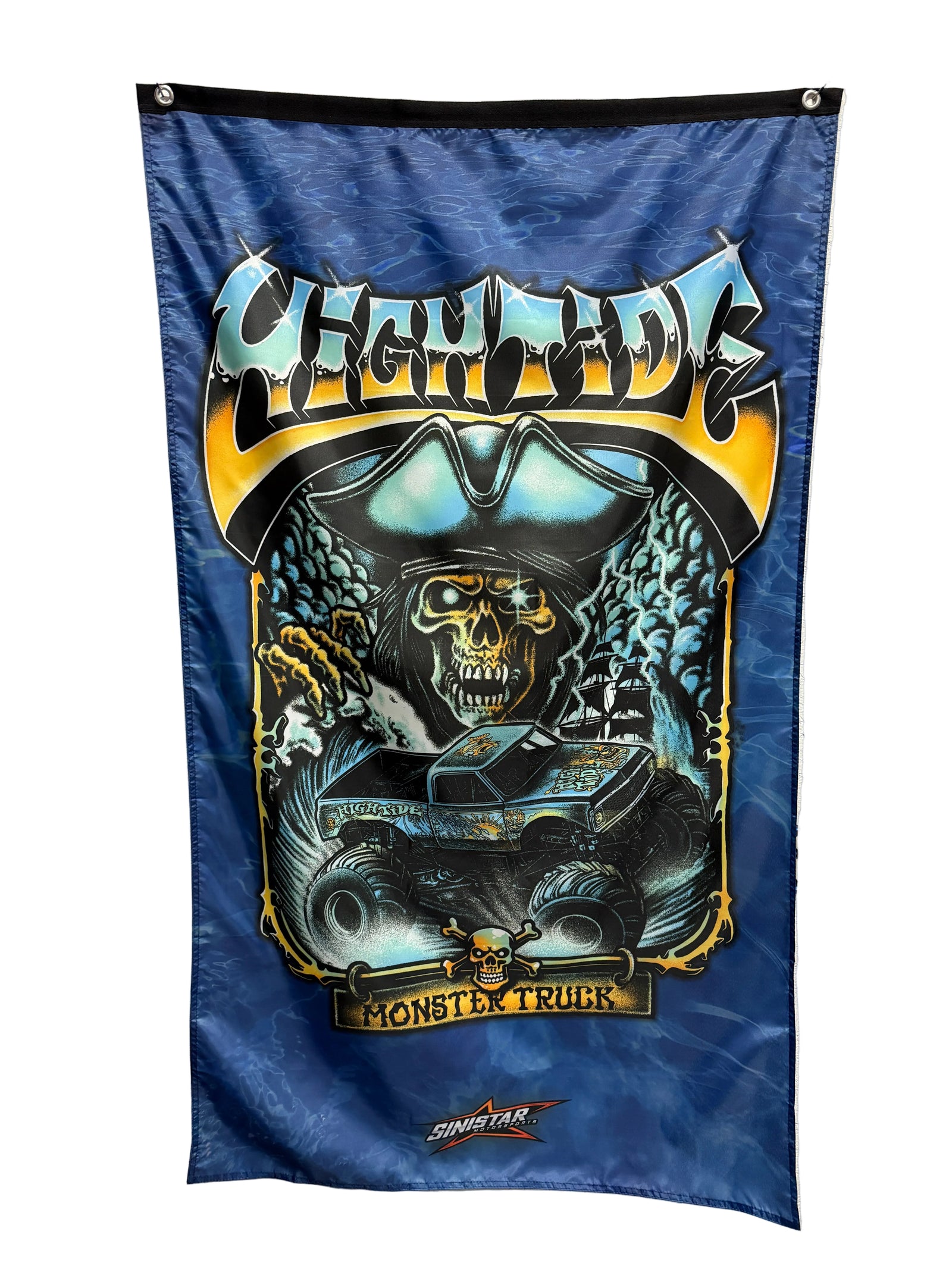 High Tide Skull 5'x3' Flag