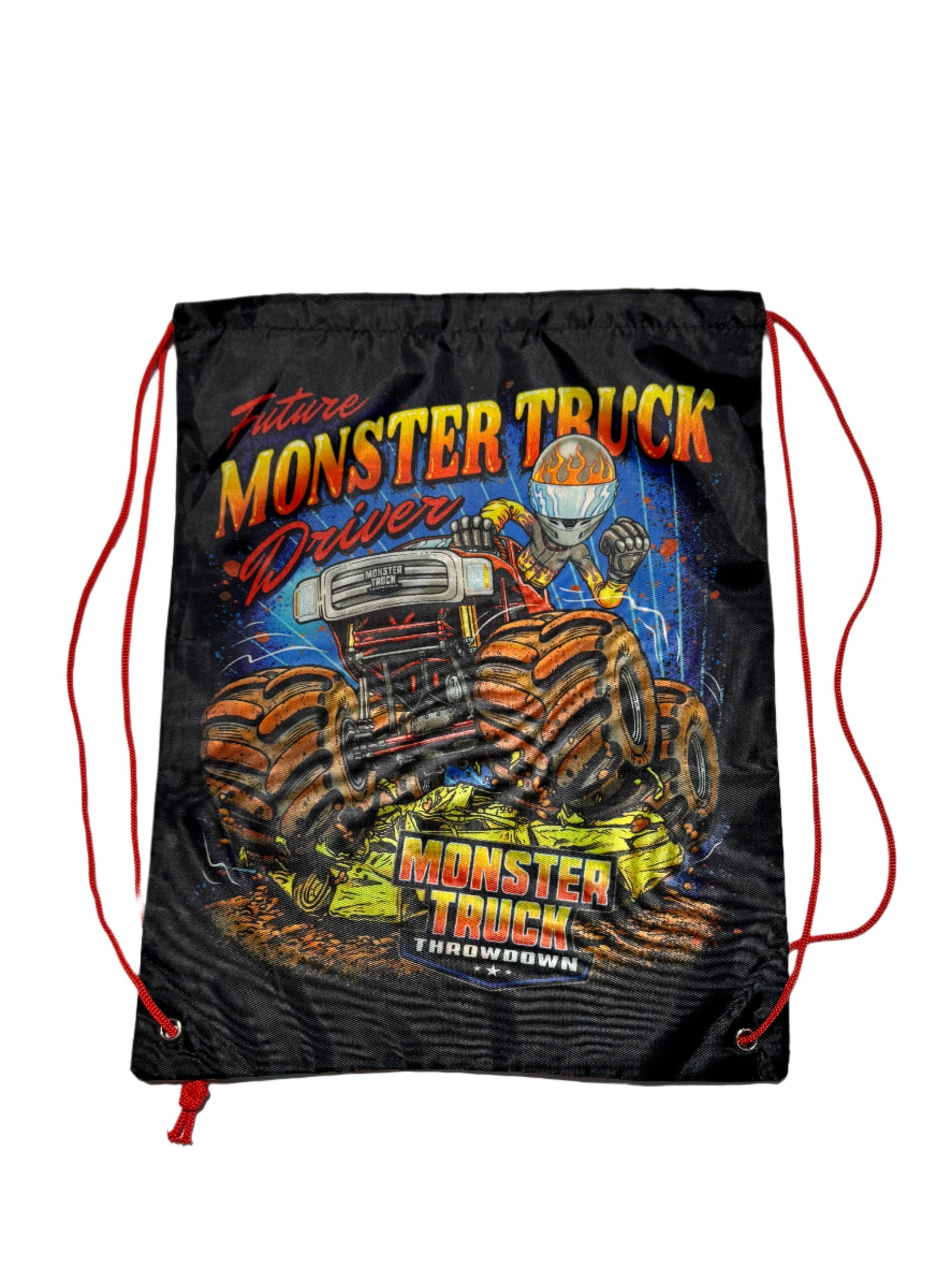 Future Monster Truck Driver Drawstring Bag