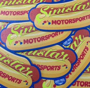 Sinistar Motorsports Wiener Sticker 2/$1.69!