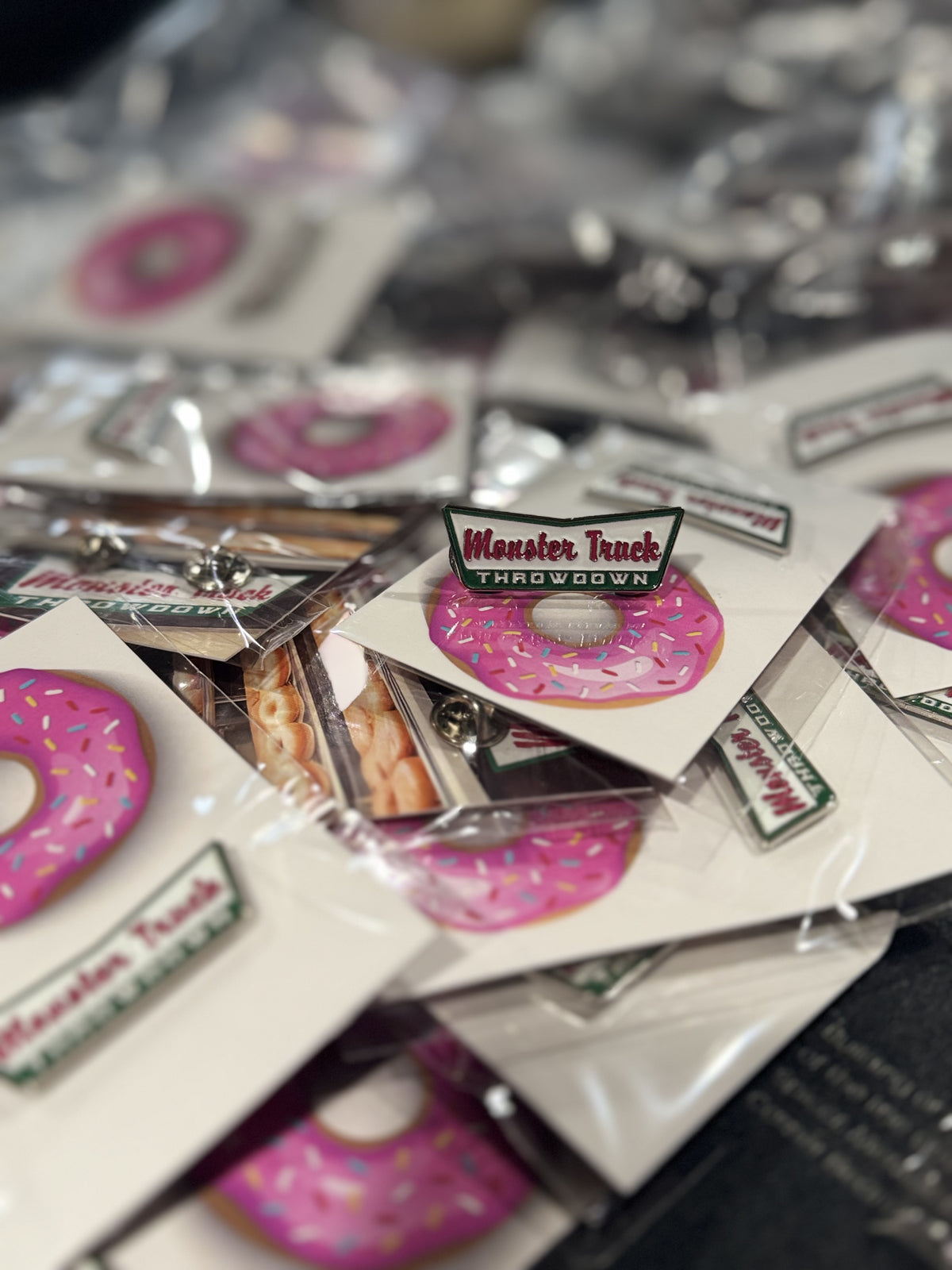 Monster Truck Throwdown Donut Pin