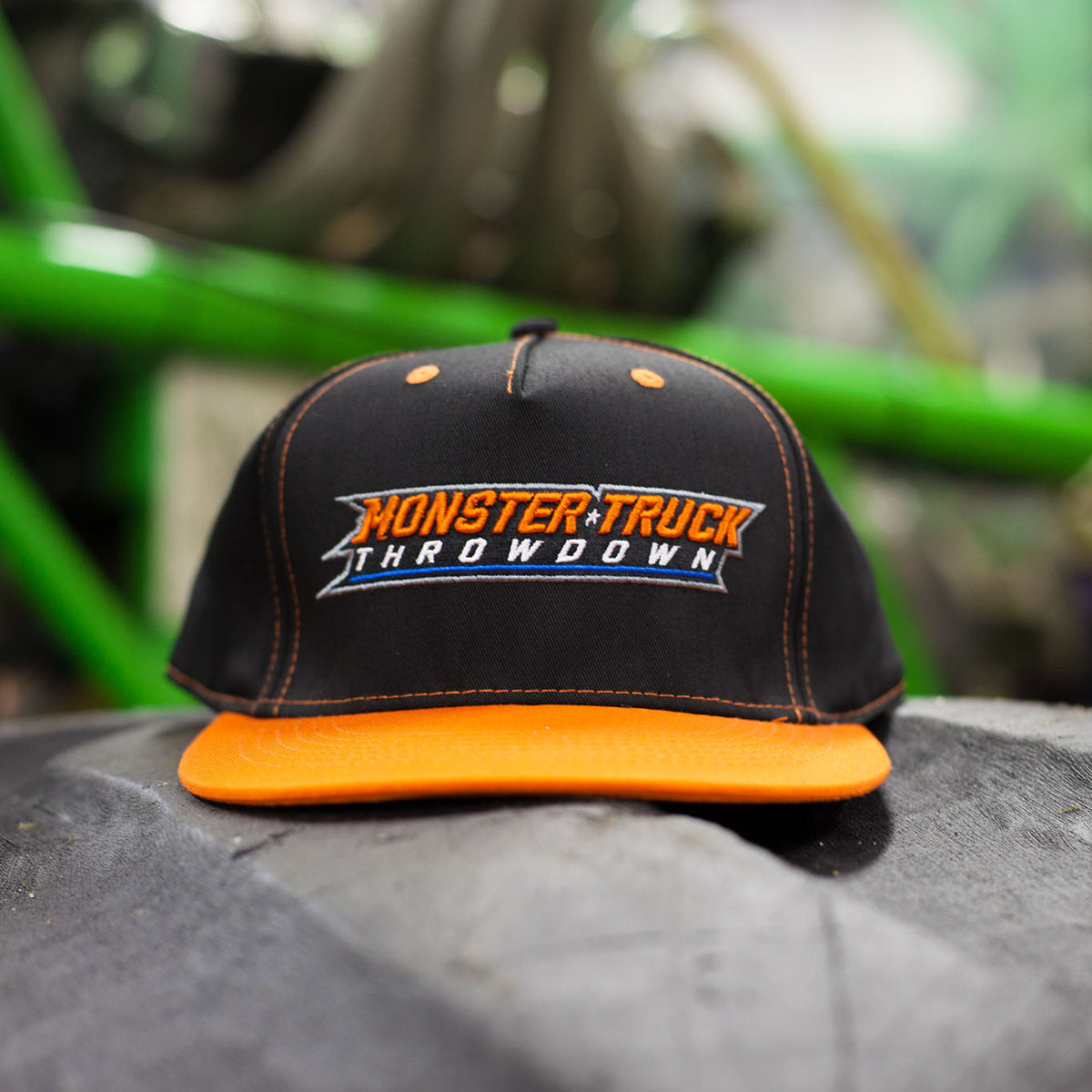 Black and Orange Snapback