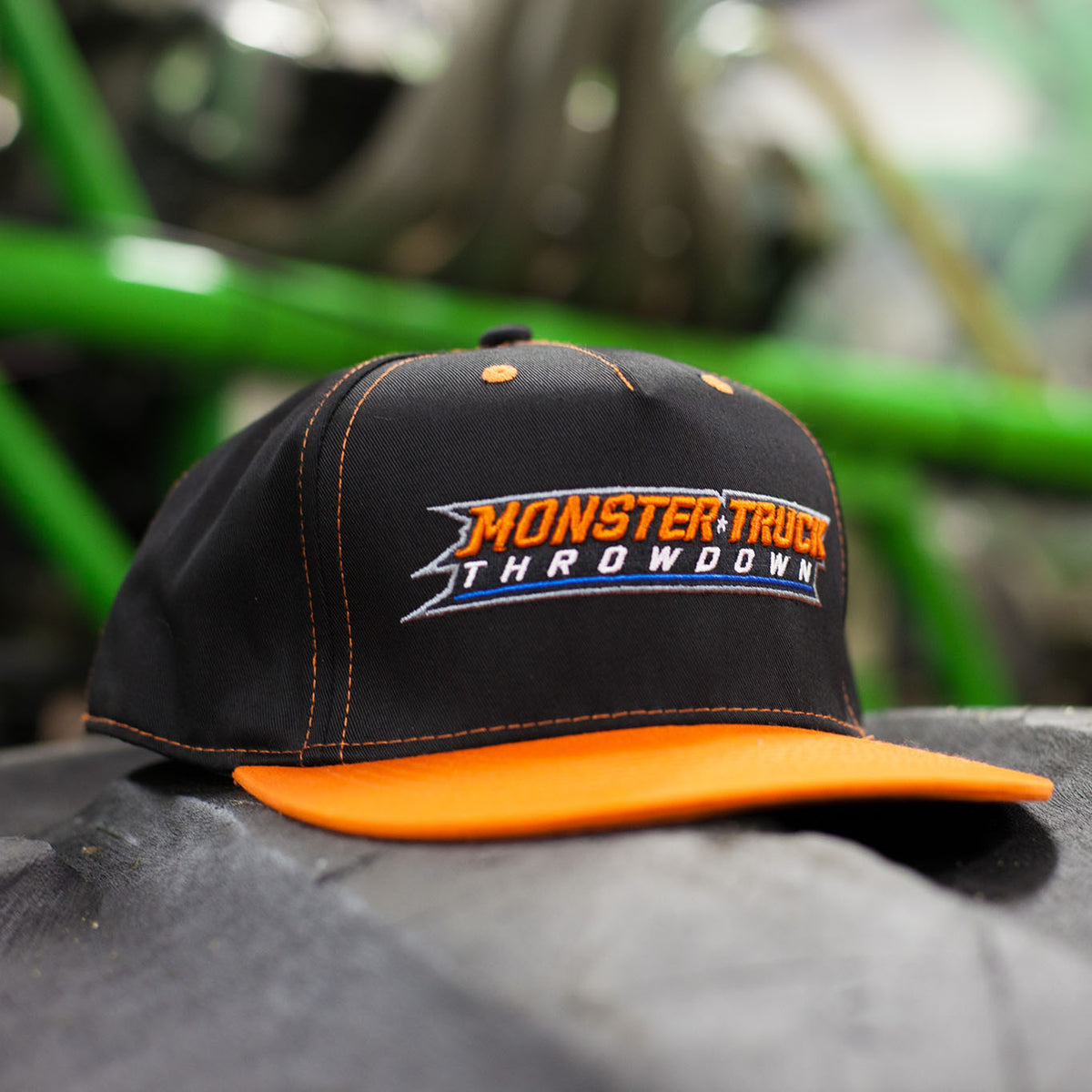 Black and Orange Snapback